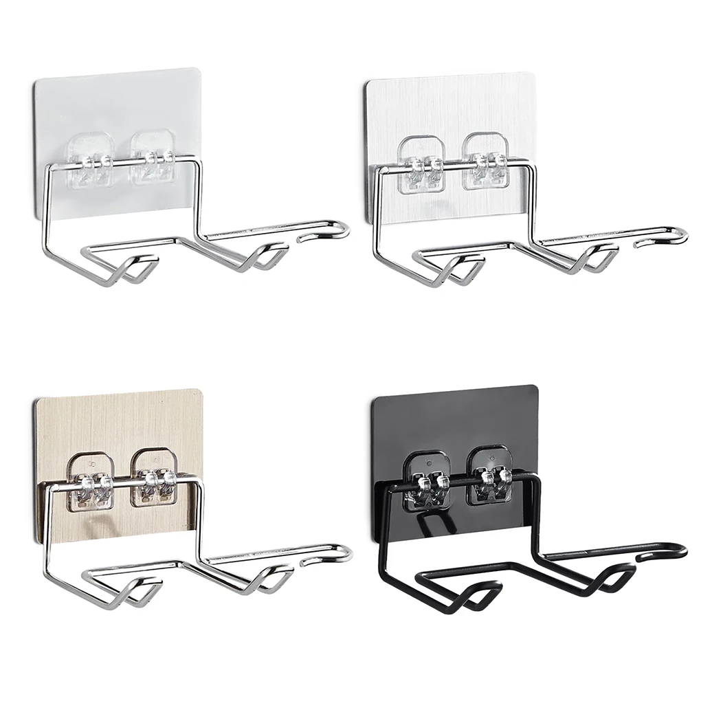 

Hair Dryer Rack Blower Frame Wall Mounted Rack Organizer Hair Straightener Dryer Holder Storage For Bathroom Shelf Accessories
