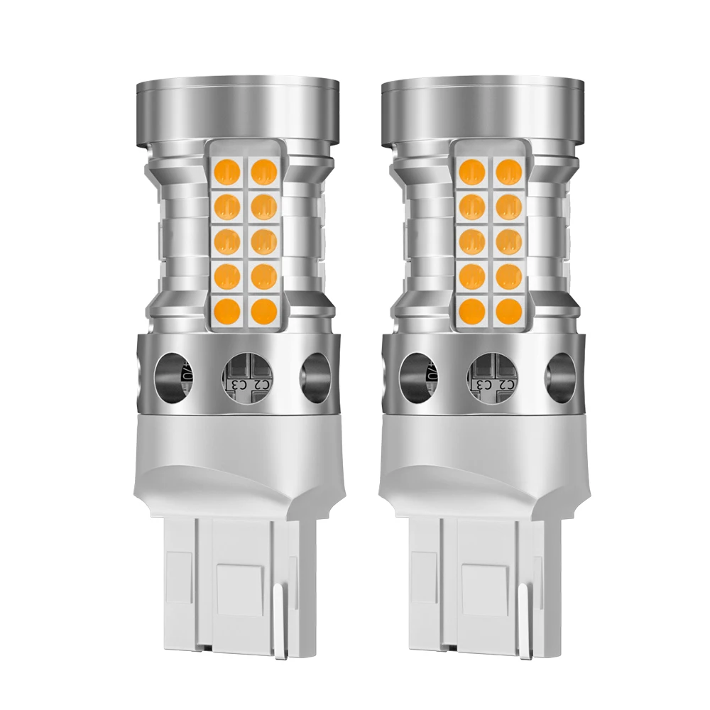 

2 Шт. Светодиодных Поворотников Canbus WY21W T20 7440A Желтого Цвета Для Honda Civic, Accord, Fit, Jazz, CR-Z, FR-V, HR-V