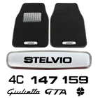 Для ALfa Romeo 4C Spider 147 GTA 156 159 164 GTA Джулия GTAM MITO STELVIO Giulietta автомобильные коврики металлические наклейки с эмблемой
