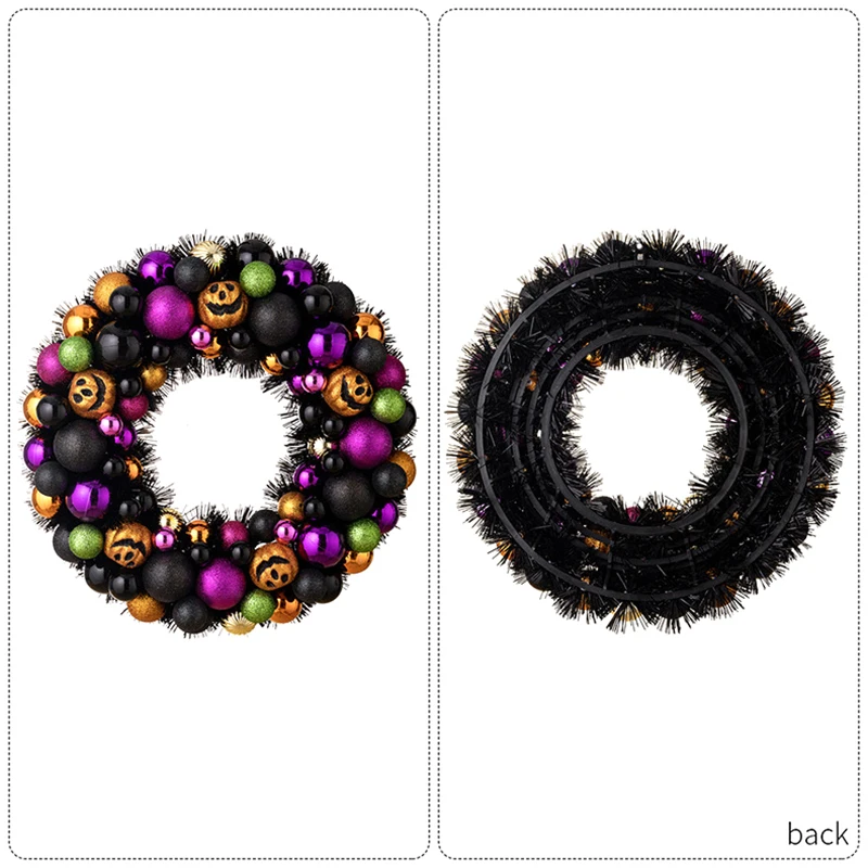 

Halloween Onion Powder Ball Wreath Unique Door Hanging For Haunted House