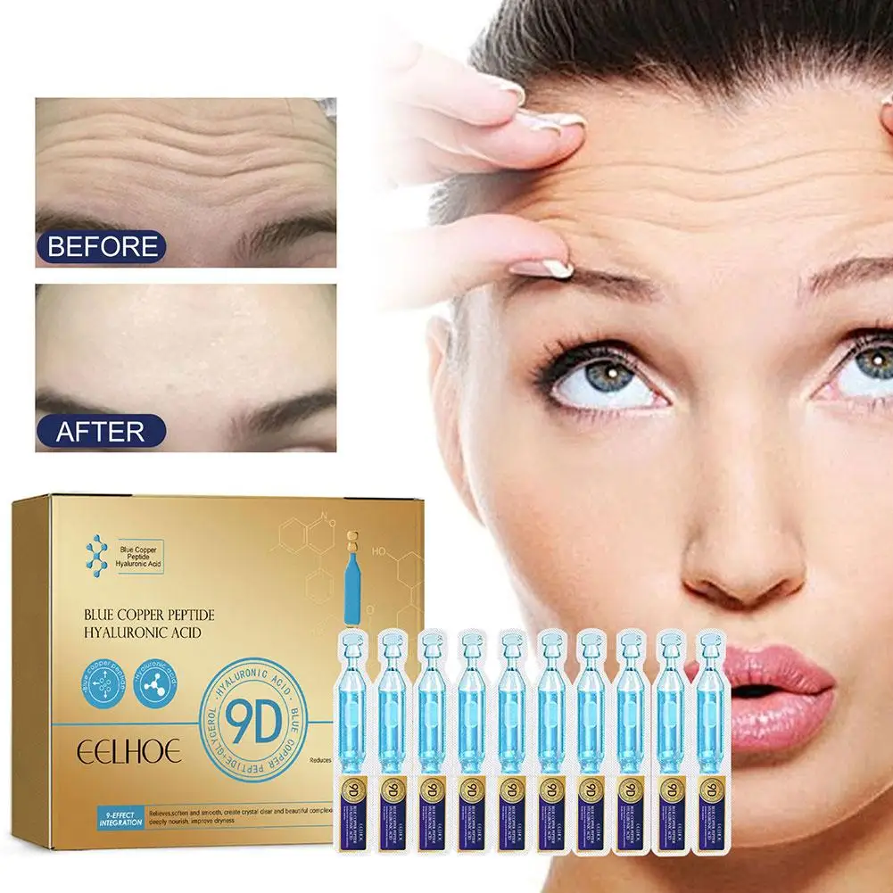 

Hyaluronic Acid Ampoule Serum Collagen Anti-Aging Essence Face Care Serum Hyaluronic Lines Acid Anti Fine Peptide Fade Wrin A6C4
