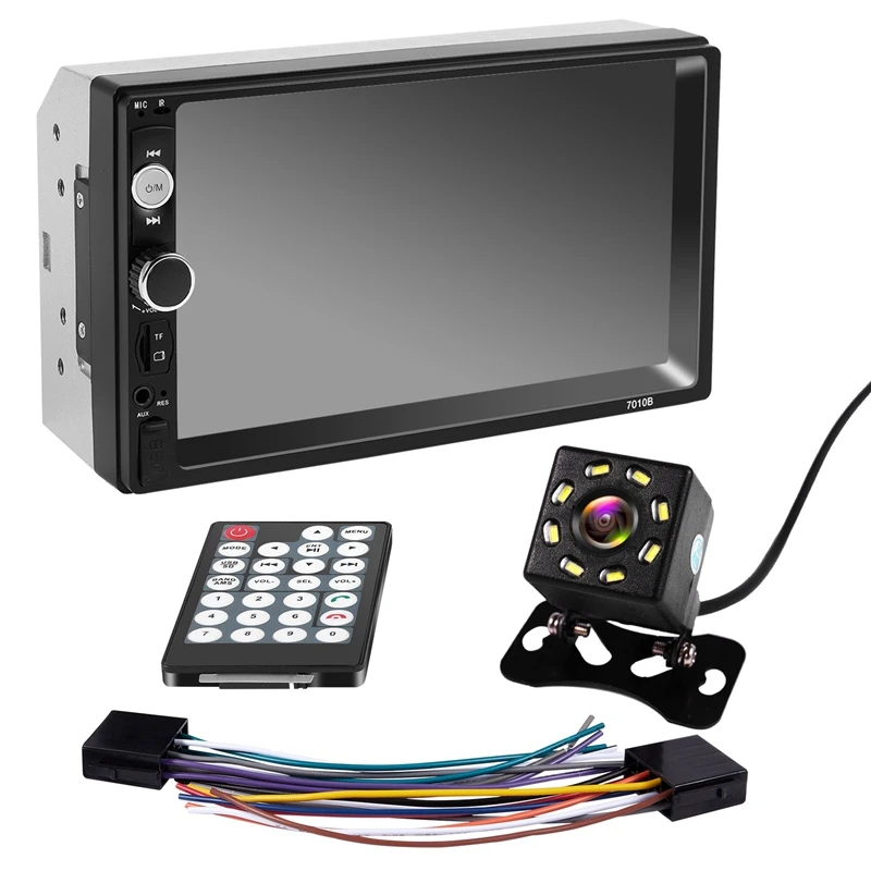 

Upgrade 7010B 2 Din Car Radio 7 Inch Player Mp5 Press Screen Bluetooth Multimedia Mirror Android Autoradio Car Backup Camera Mon