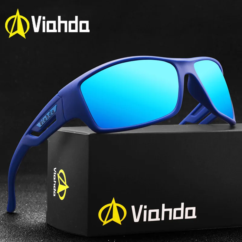

VIAHDA brand sports fishing polarized sunglasses women men 2023 high quality mirror goggle aesthetic retro driving shades uv400