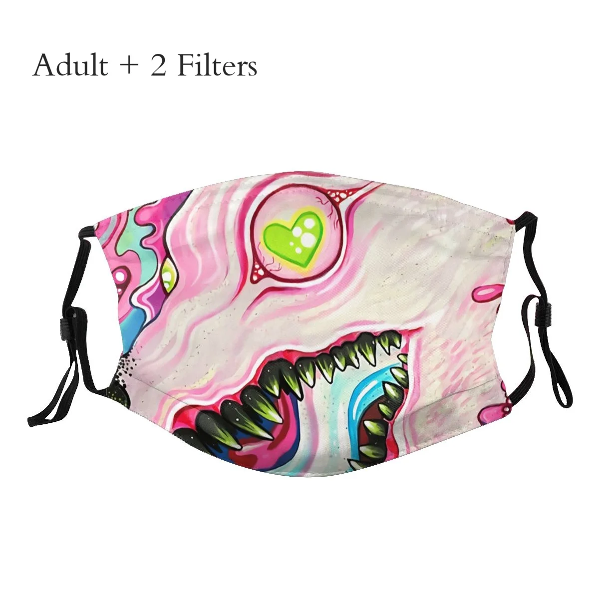 

Eyeball Facial Mask Glitter Wolf Masque Reutilizables Distinctive New Design With PM2.5 Filters