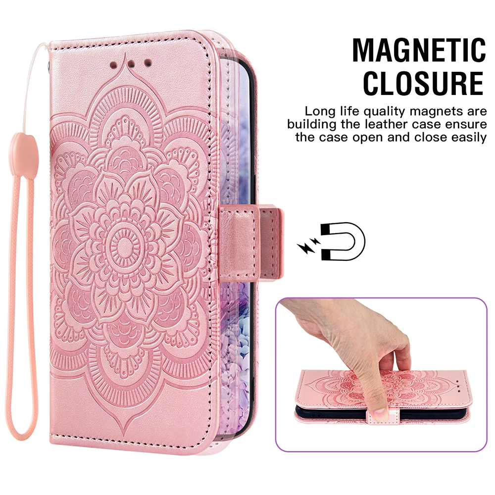 flower flip cover wallet mobile phone case for umidigi f1 f2 power 3 a11 a9 pro a9pro s5 pro credit card slot wrist free global shipping