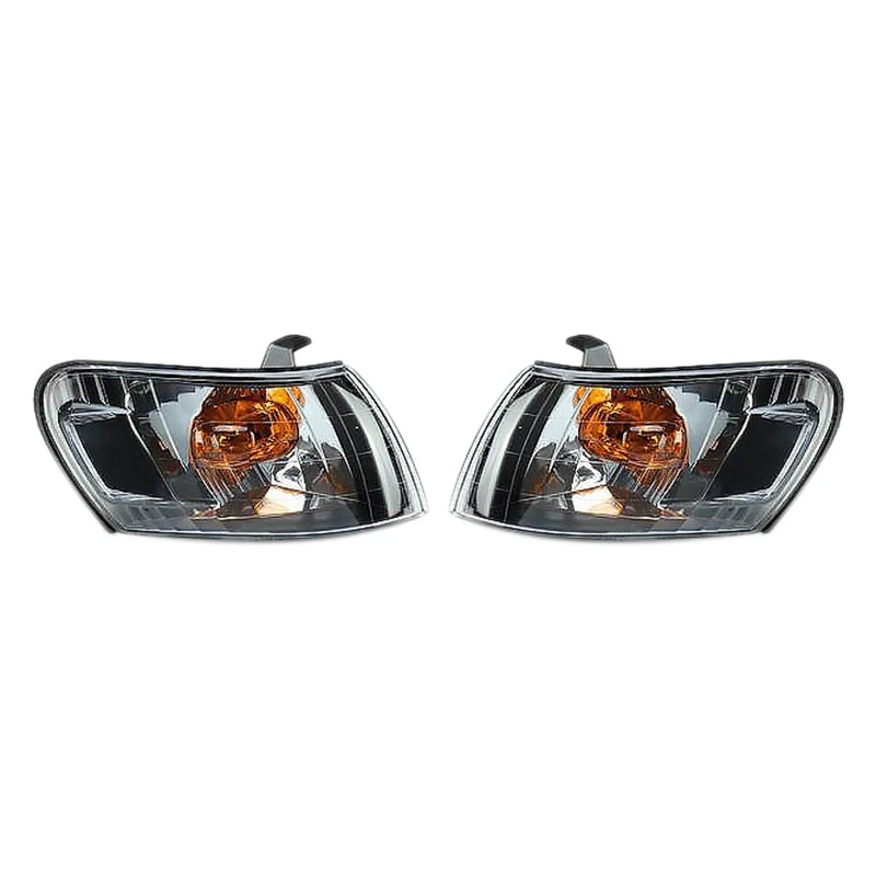 

2PCS Car Front Corner Lamp Lights Lens Black for AE100 E100 AE101 1993-1997 Signal Lamp No Wire Harness