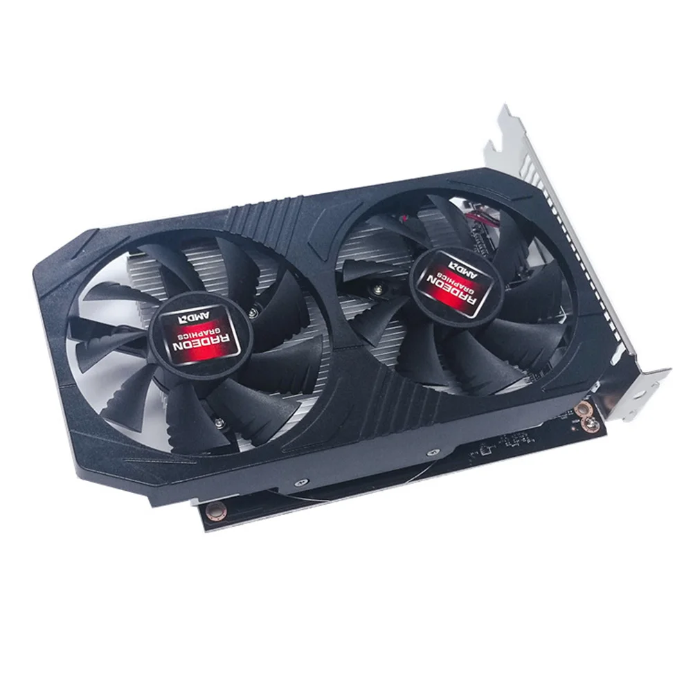 Игровая видеокарта AMD RX550/750 2/4 ГБ с двойным кулером |