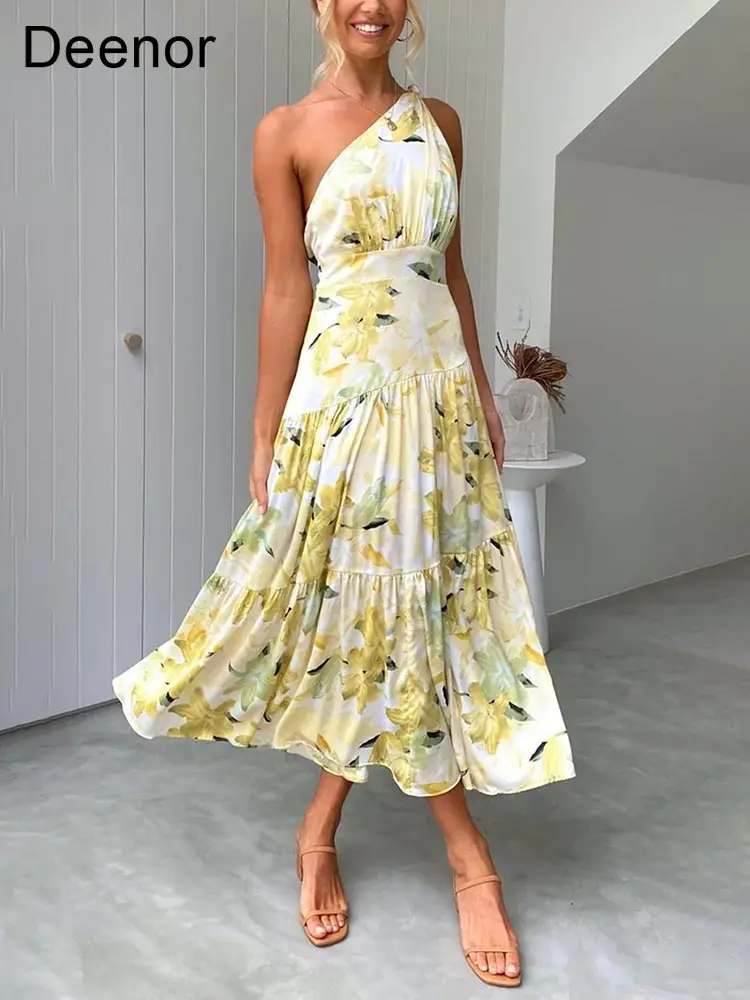 

Женское Сетчатое платье на бретелях Deenor, сексуальное платье подружки невесты с V-образным вырезом, лето 2022