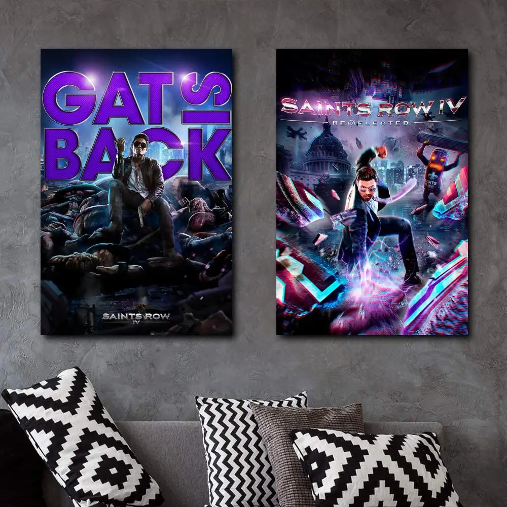 

Saints Row 2 The Third Game Print Canvas Premium Poster Bedroom Decor Sports Landscape Office Room Decor Poster Gift