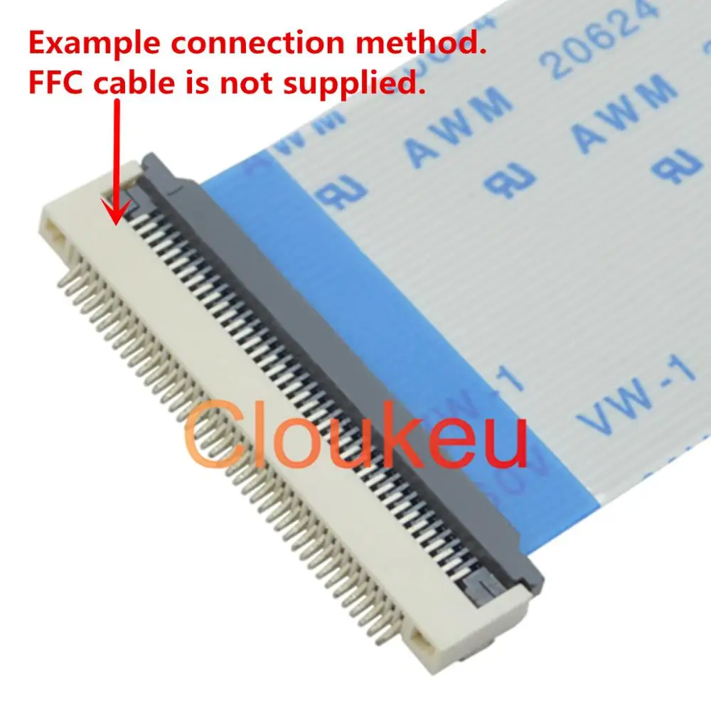 FPC FFC 0 5 мм 1 коннектор гнездо типа раскладушки нижний контакт 32P 33P 34P 36P 40P 45P 50P 60P |