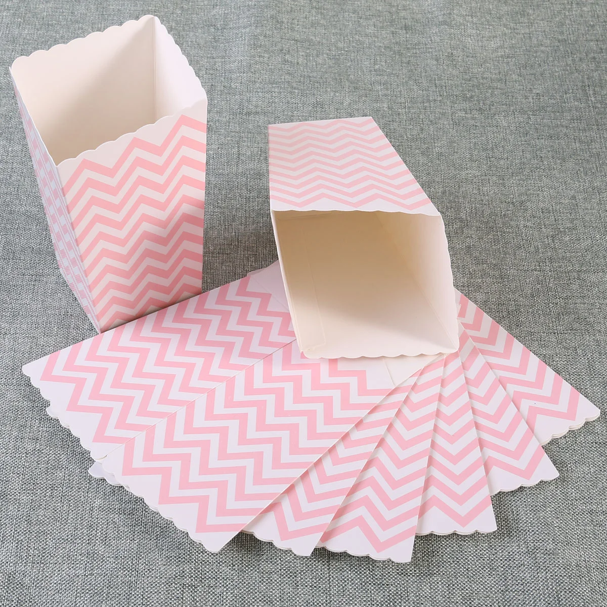 48 шт. сумка для конфет буфетные пакеты желтый попкорн вечерние картонные коробки