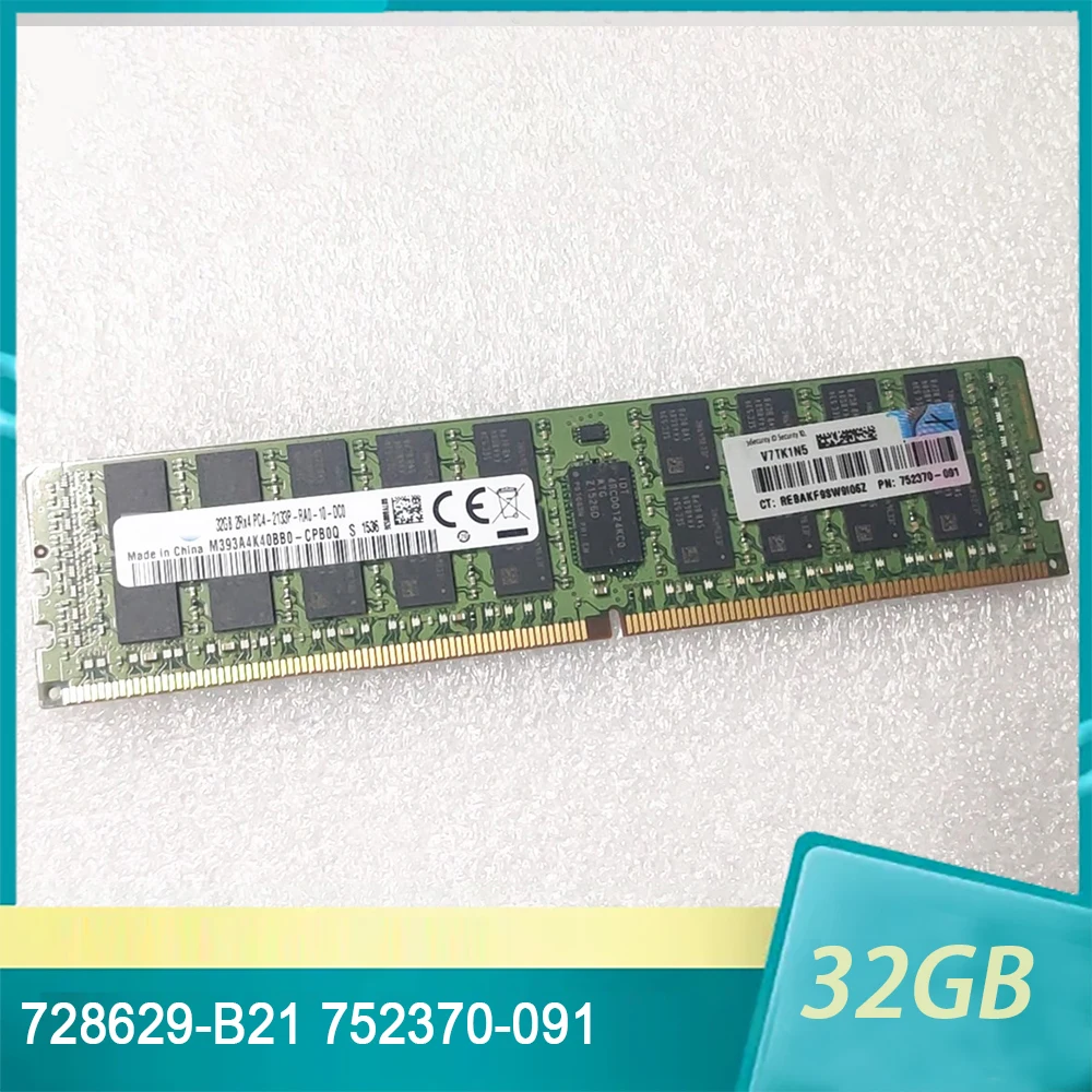 

728629-B21 752370-091 32 Гб DDR4 2133 2RX4 PC4-2133 Серверная память высокого качества Быстрая доставка