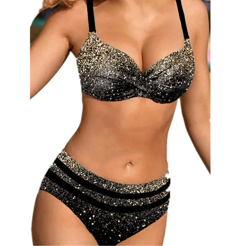 

2022 винтажное бикини парео, пляжный пикантный купальник пуш-ап с завышенной талией, женские бикини, купальники для женщин, накидка, бикини