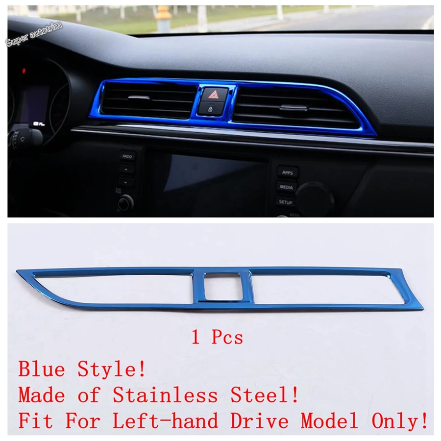 

Панель подъема окна/приборная панель, центральная вентиляционная рамка переменного тока, накладка для Kia Rio 4 X-line 2017-2020, синие аксессуары для интерьера