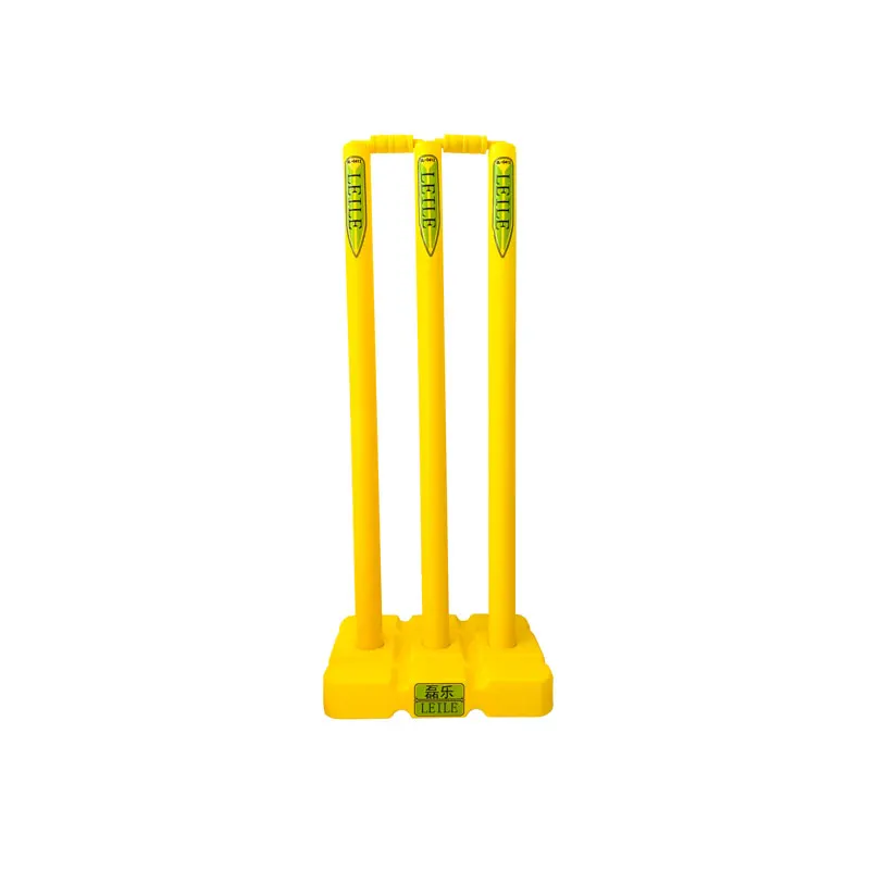 

Cricket Stumps For Plastic Yellow Standard Stump 3Cricket Wickets 2Bails Accessories Training Competition Match Sports Equipment