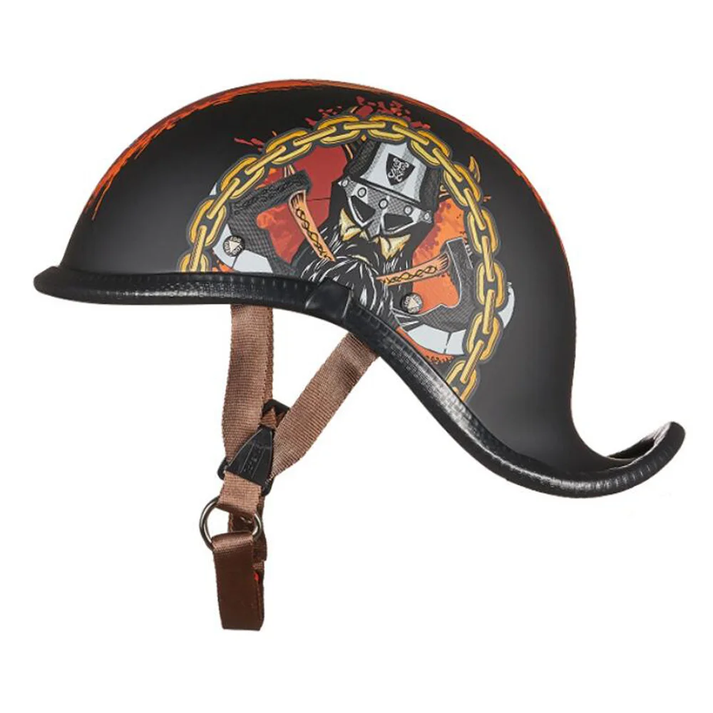 Motorcycle Half Helmet Open Face Suitable for Adult Unisex Street Bike Scooter Motorbike Moped DOT Approved