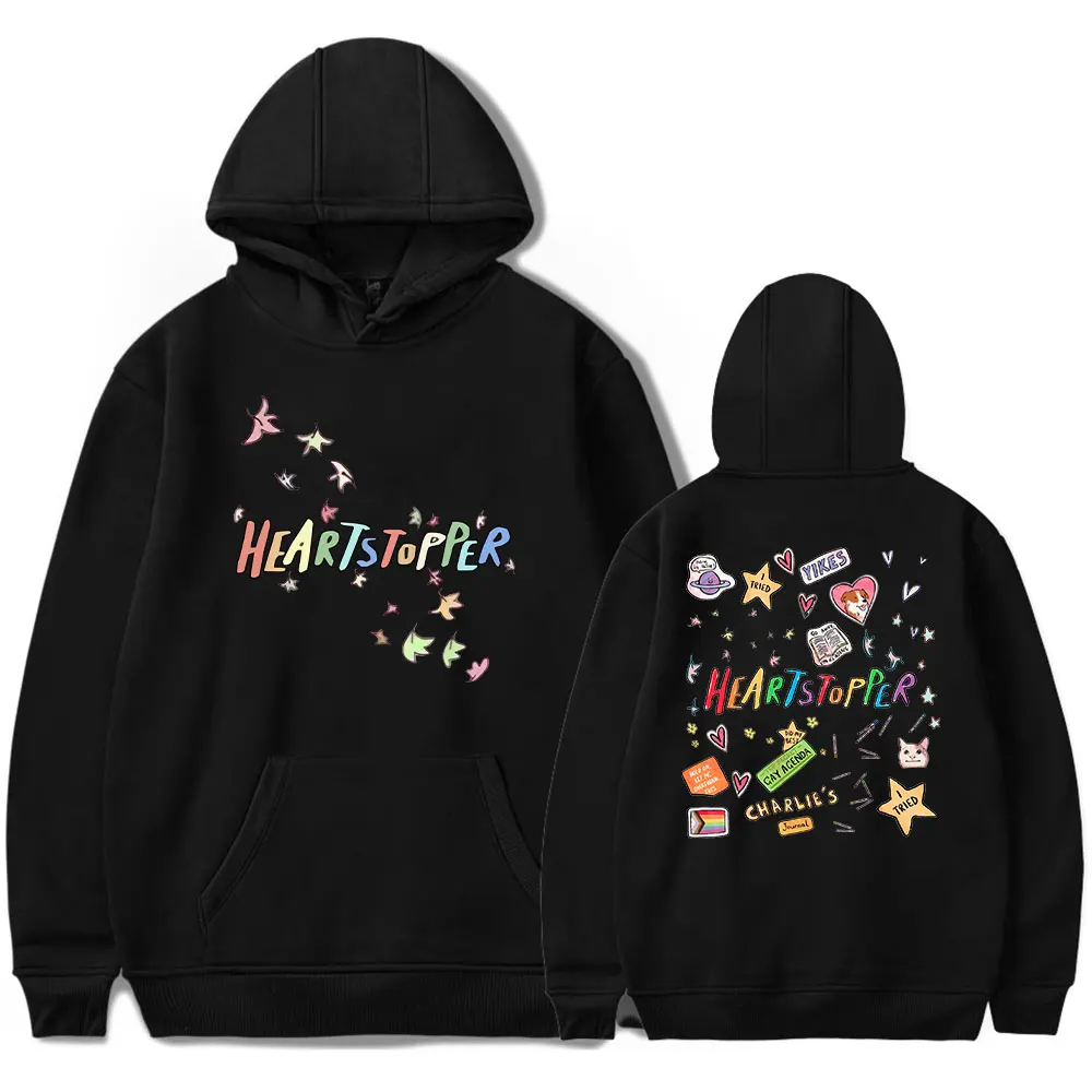 

Heartstopper Hoodies Nick and Charlie Merch Print Women Man Winter Fashion Funny Casual Sweatshirts
