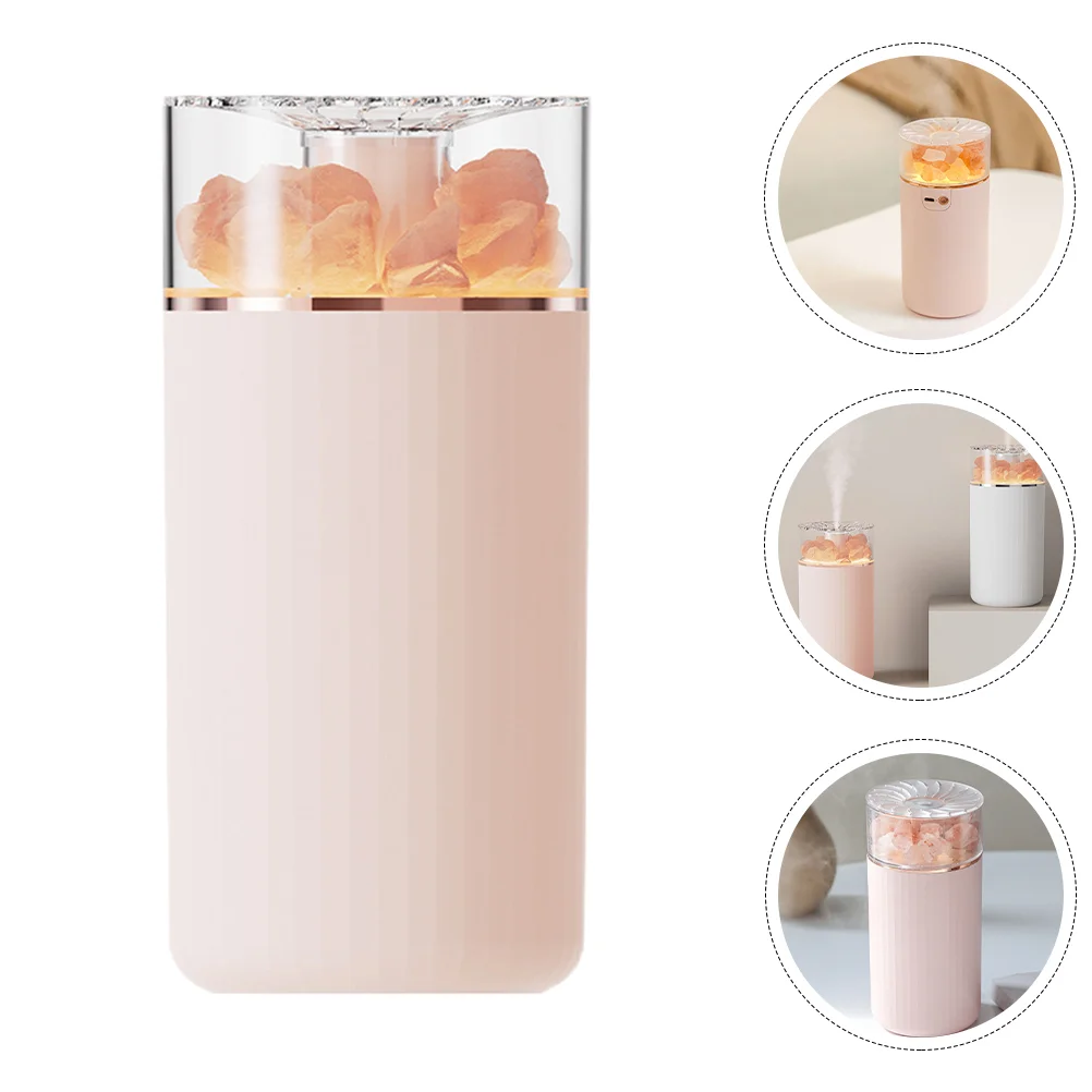 

Hydrating Salt Lamp Humidifier Office Essential Oils Diffuser Spa Party Supplies Silica Gel USB Aromatherapy