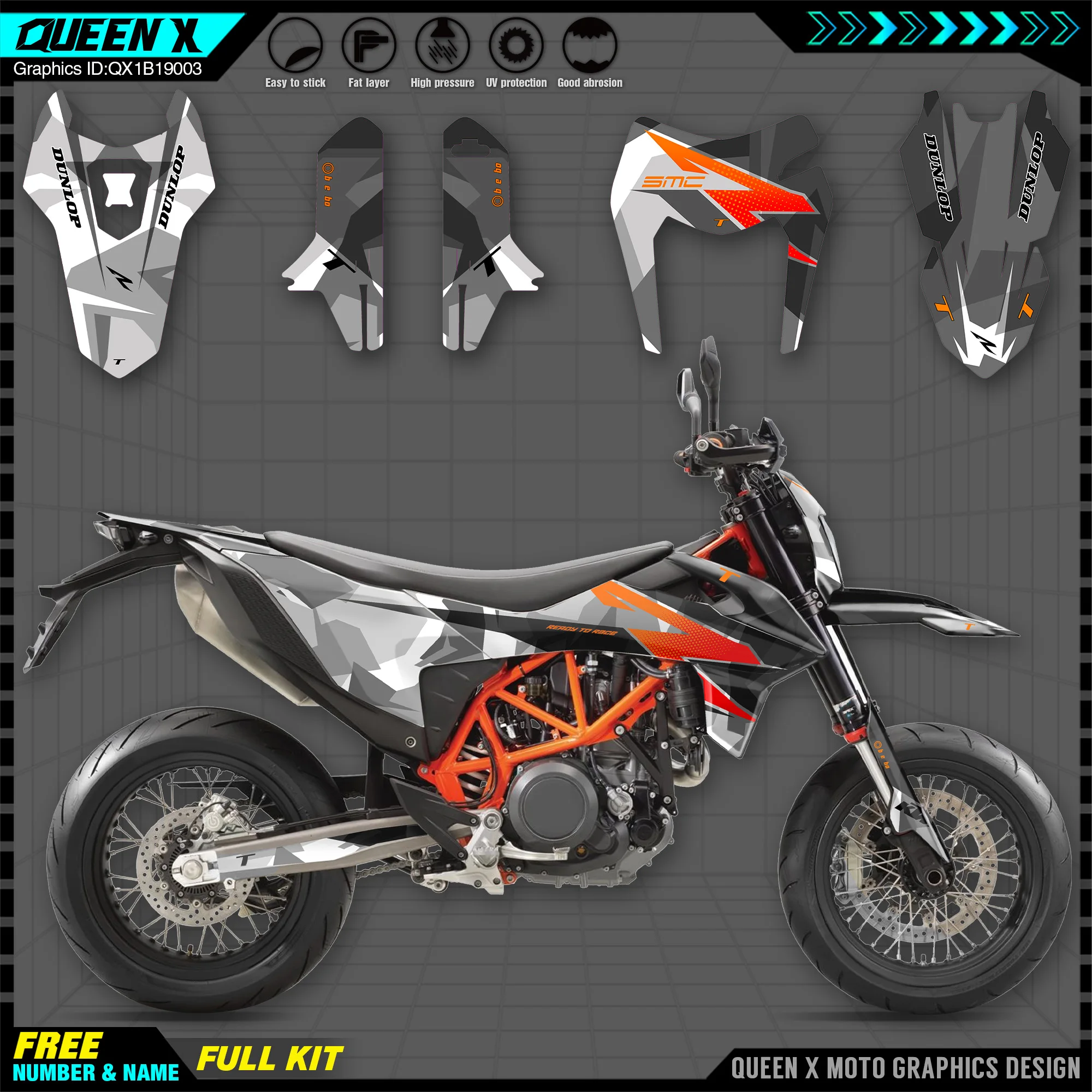 

Наклейки для фотографий SMC R 690 SMC690 2019-2021 Queen X Motor Team