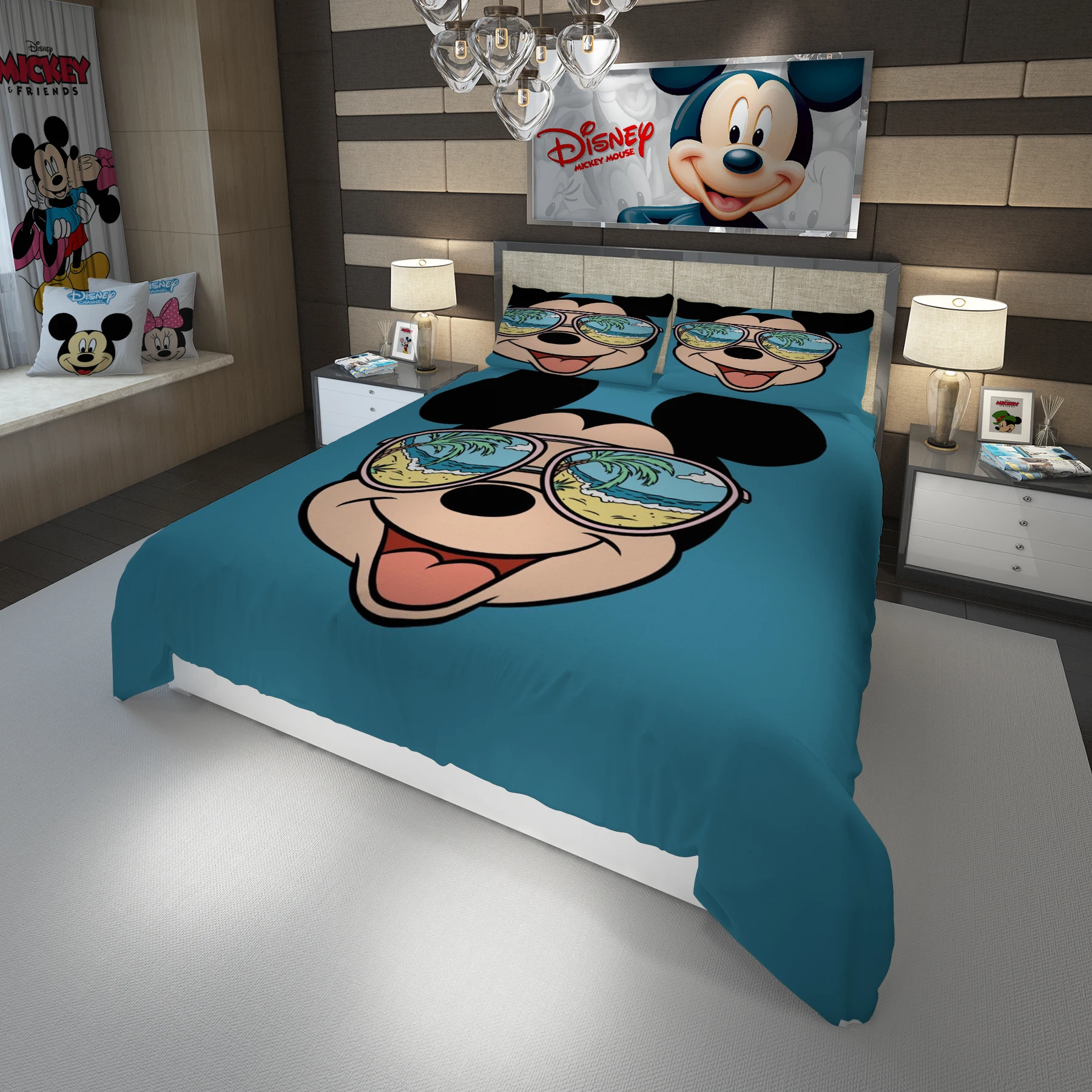 

Комплект постельного белья из 3 предметов, с пододеяльником и застежкой-молнией