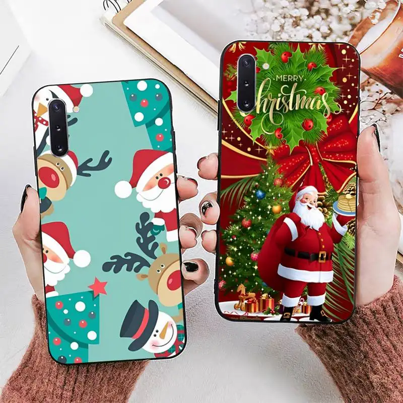 

Cartoon Christmas Santa Claus Phone Case for Samsung Note 5 7 8 9 10 20 pro plus lite ultra A21 12 72