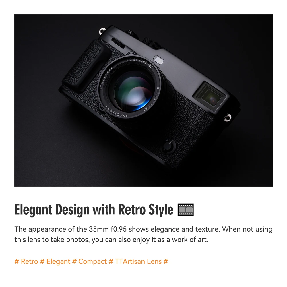 TTArtisan 35 мм F0.95 APS-C супер Большая диафрагма ручная фокусировка объектив для Sony E