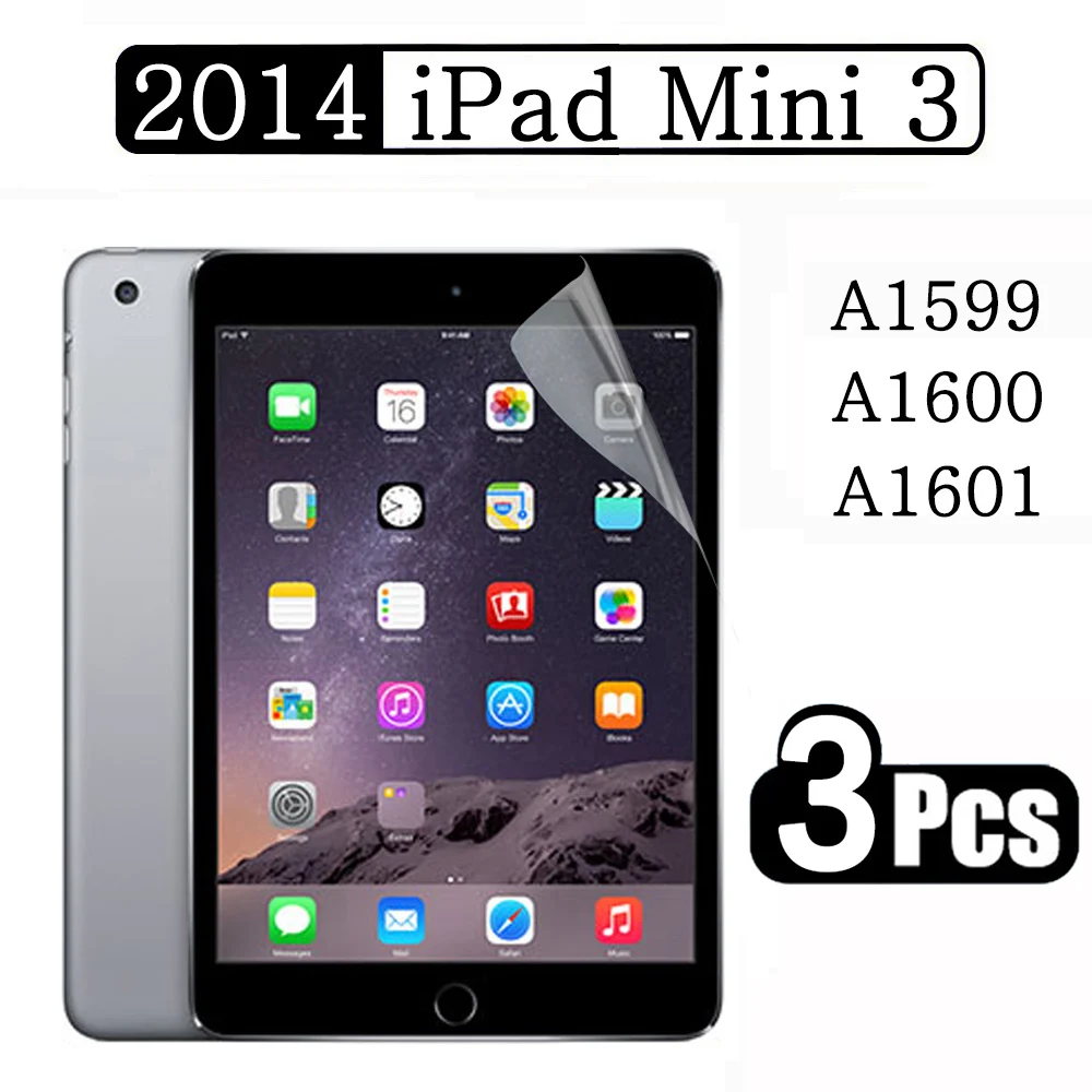 

(3 упаковки) HD мягкая пленка для Apple iPad Mini 1 2 3 4 5 7,9 8,3 2013 2014 2015 2019 2021 4th 5th 6th Generation, защита экрана