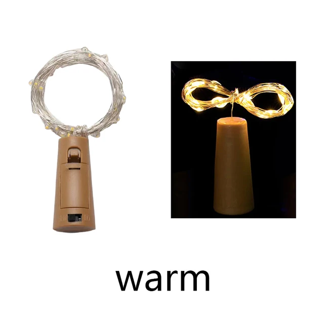 1/2/3 м светодиодные пробковые гирлянды для бутылок вина, праздничное украшение, гирлянда, бутылка вина, сказочный свет, рождественские гирлянды из медной проволоки