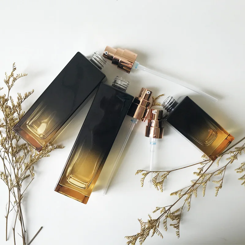 Новый набор для макияжа YUXI черная градиентная стеклянная бутылка под змеиную