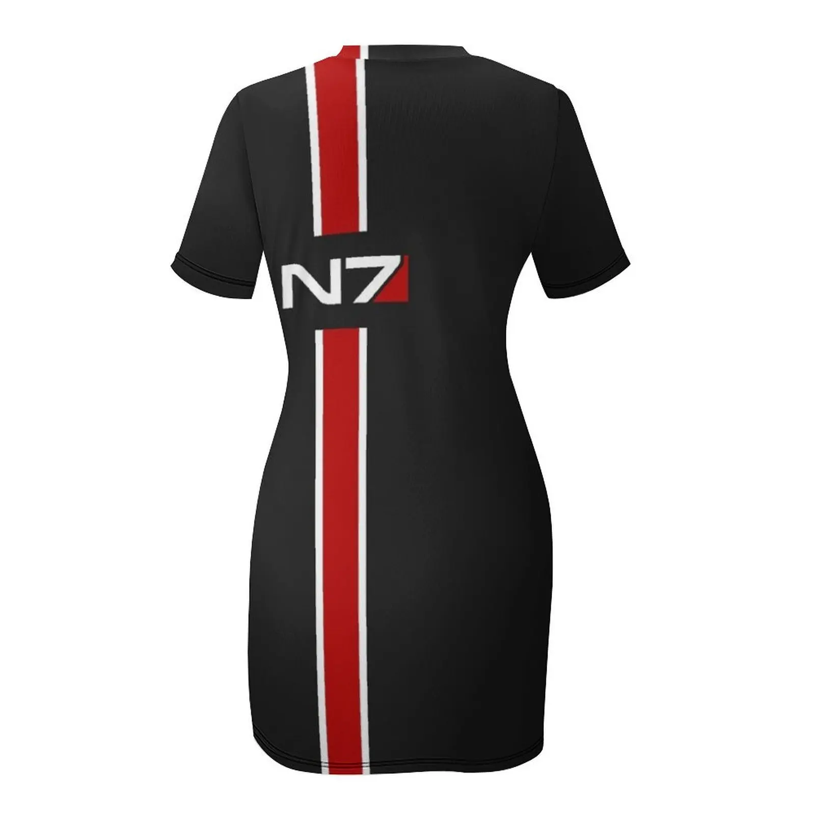 Эмблема N7 платье Mass Effect с короткими рукавами элегантное свадебное для гостей