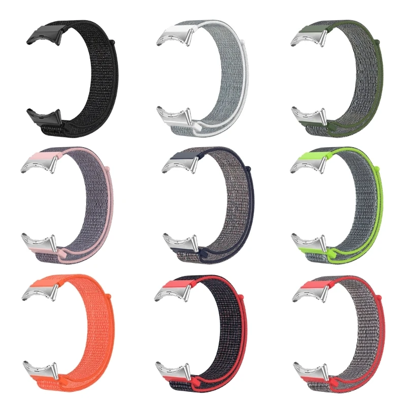 

Nylon-Band Compatible for Pixel Smartwatch Sport Watch Wrist Strap Loop-Bracelet Replace Adjustable-Belt Sweatproof-Band