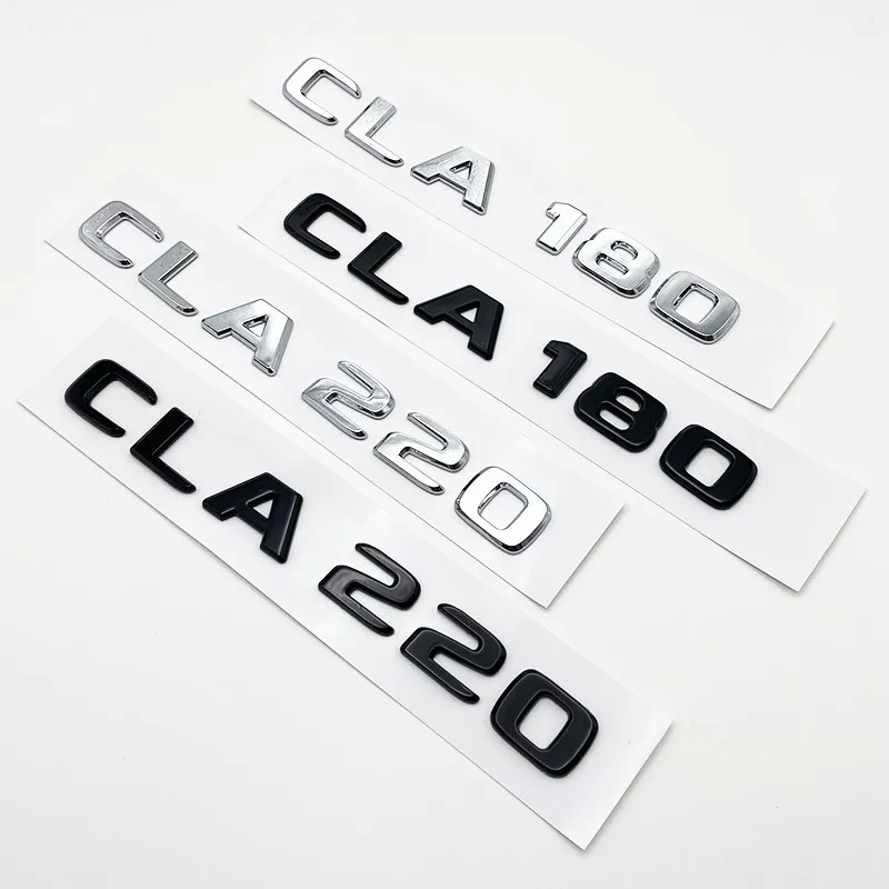 Фото 1 шт. 3D-эмблема Mercedes-Benz C118 (CLA180, CLA200, CLA220, CLA250, CLA260) 4Matic из ABS-пластика, наклейка на крыло или багажник автомобиля №1