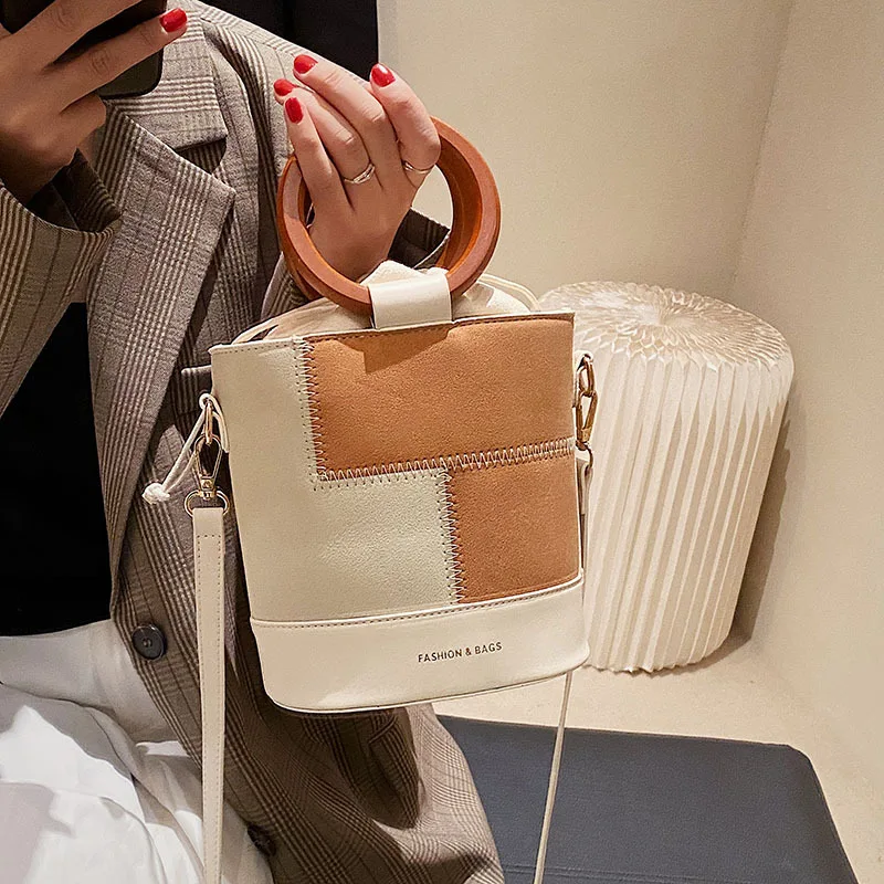 

Simply Versatile Small Bucket Bag Pu Leather Crossbody Bags For Women Fashion Handbag Ins Trendy Female Shoulder Bag