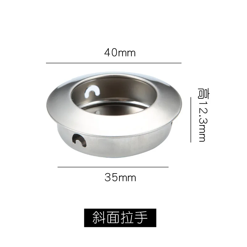 

Встроенная круглая невидимая ручка из нержавеющей стали 35, с отверстиями, скрытая установка, скрытая ручка