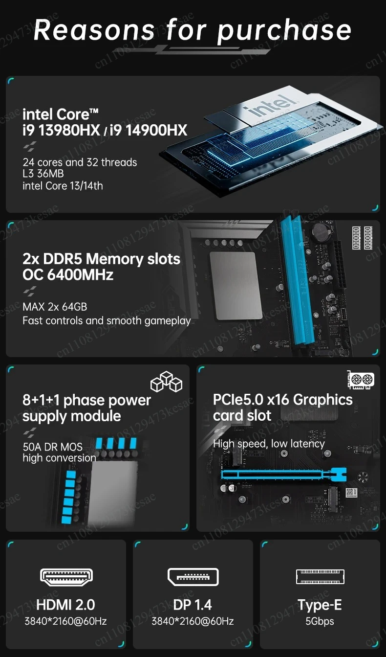 Фото Материнская плата Topton MATX NAS i9-14900HX |   4xNVMe 8xSATA USB4 |   Готово к использованию OpenClaw №5