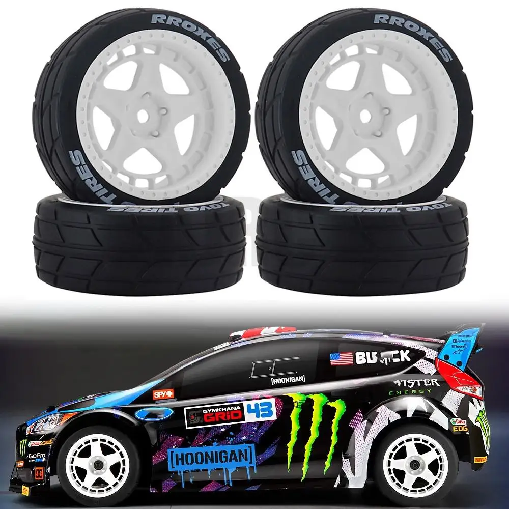 4 шт. 66 мм резиновая шина 12 Шестигранная для Tamiya Tt01 Tt02 Hpi Wr8 Xv01 Ta06 Yokomo Hsp 94123 детали