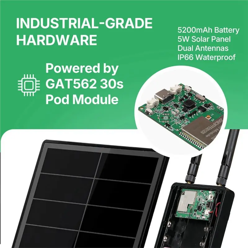 ABMH-GAT562 5W Lora Repeater Node 30S 30Dbi на солнечной энергии, с поддержкой Meshtastic Flashing Meshcore Mesh Board (art.: 3920dc01bc7ab) - 3920dc01bc7ab