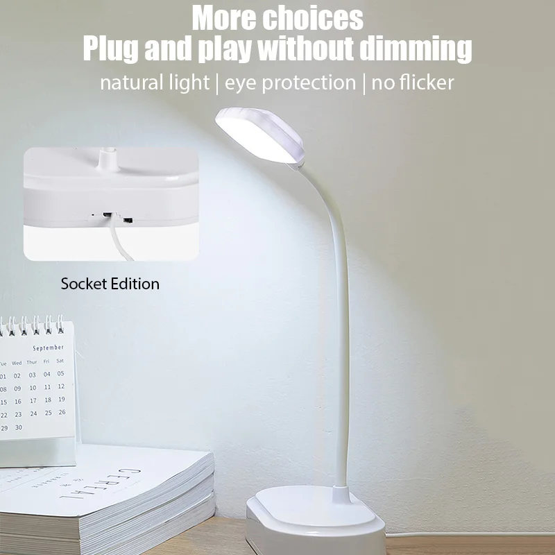 

Usb Rechargeable Lamp Folding Led Eye Protection Desk Lamp Student Dormitory Learning Desktop Reading Lamp Bedroom Bedside Lamp