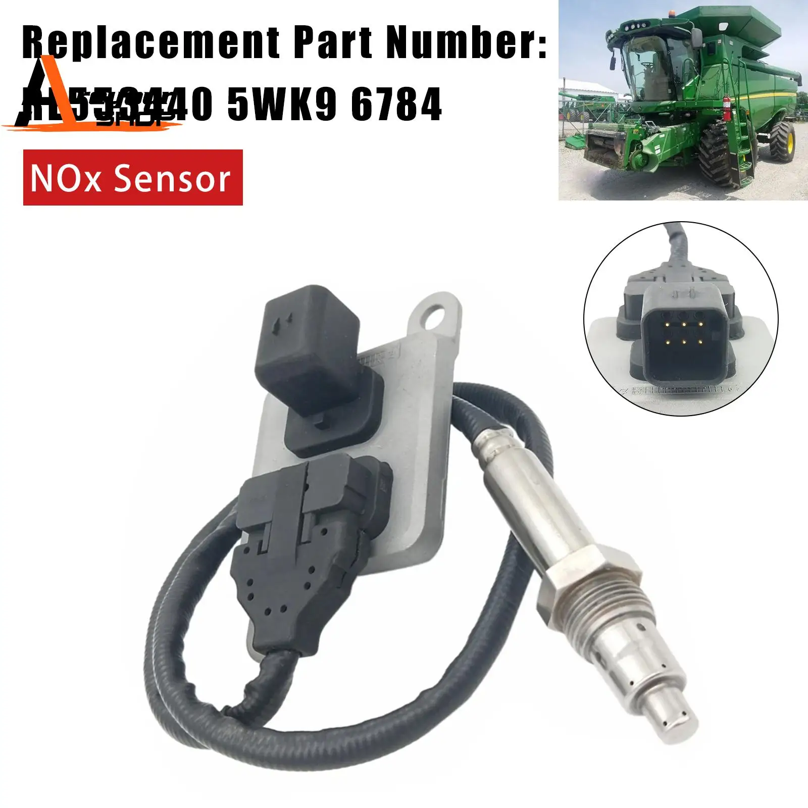 Фото Датчик оксидов азота Areyourshop RE553440 5WK9 6784 для тракторов John Deere №1