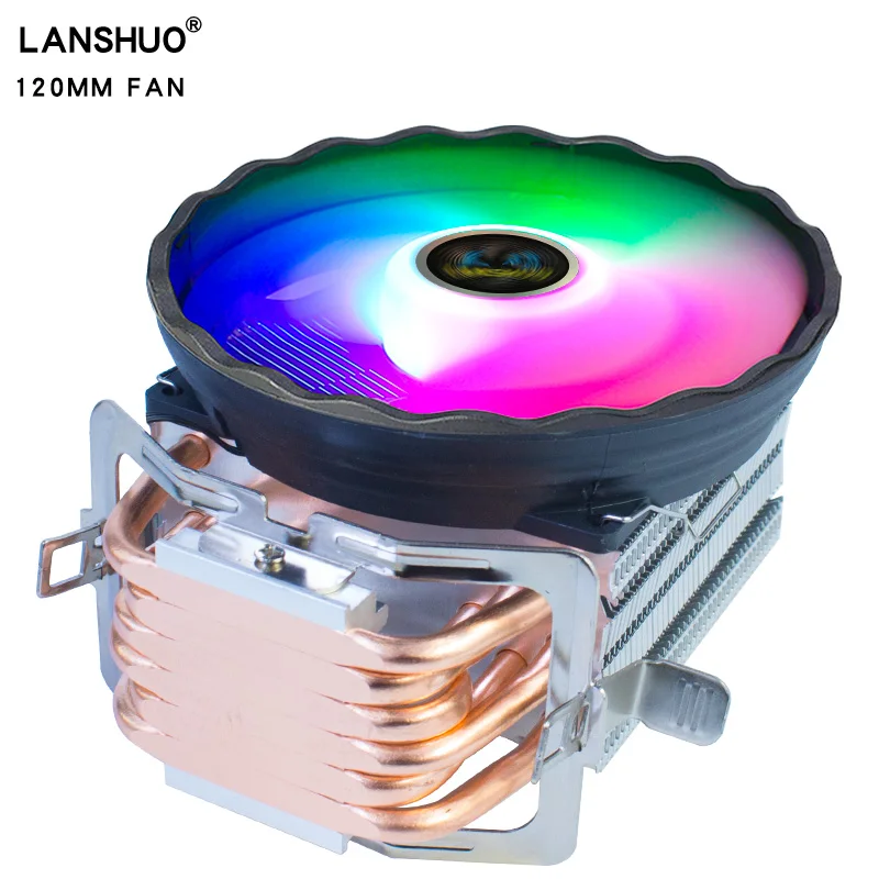 Cobre Puro Heatpipe Cpu Radiador Pwm Rgb Silencioso Ventilador Geral Lga 775 1150 1155 1356 1366 Amd3 Am4 1200 1700 X79 X99 2011 Cpu Ventilador