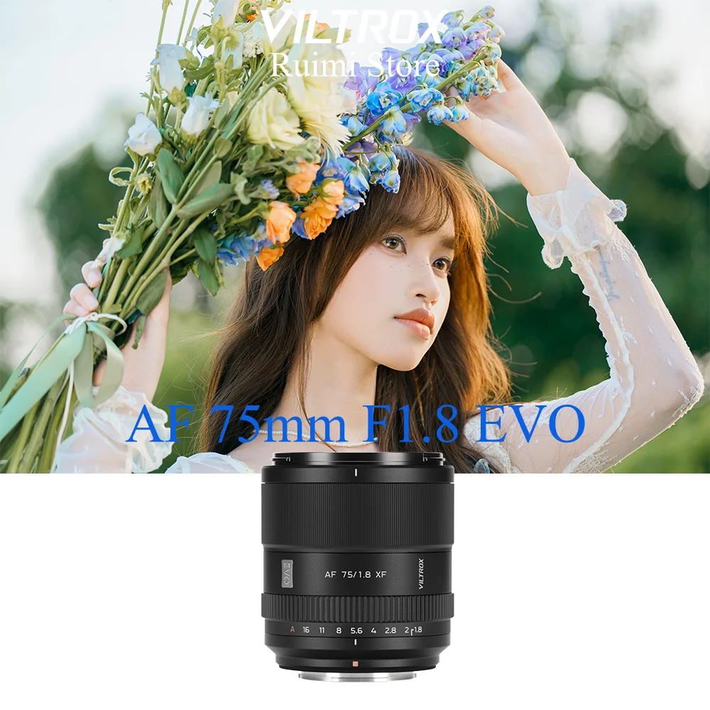 Фото Объектив Viltrox 75mm f1.8 EVO с автофокусом для беззеркальных камер Sony E / XF / Nik Z с креплением APS-C №1