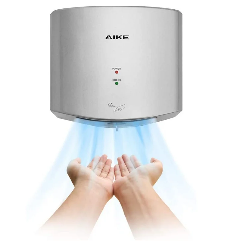 

AIKE Automatic Sensor Hands Dryer 1400W High Speed Air Hand Drying Machine Bathroom Toilet Washroom Hand Dryer 110V Or 220V