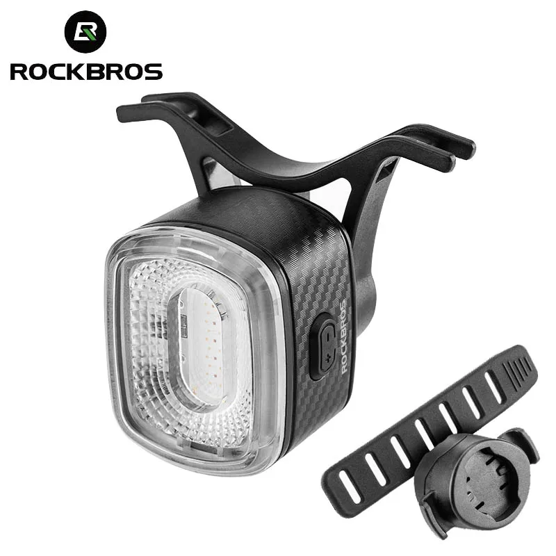 

Фонарь задний велосипедный ROCKBROS, умный светодиодный фонарь с датчиком освещения, 5 режимов, USB, 3 режима, регулировка яркости IPX6