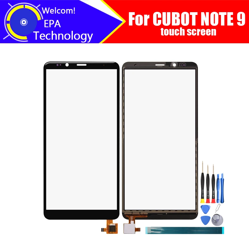 

CUBOT NOTE 9 дигитайзер сенсорный экран 100% гарантия оригинальная стеклянная панель сенсорный экран дигитайзер для CUBOT NOTE 9 + Инструменты + клей