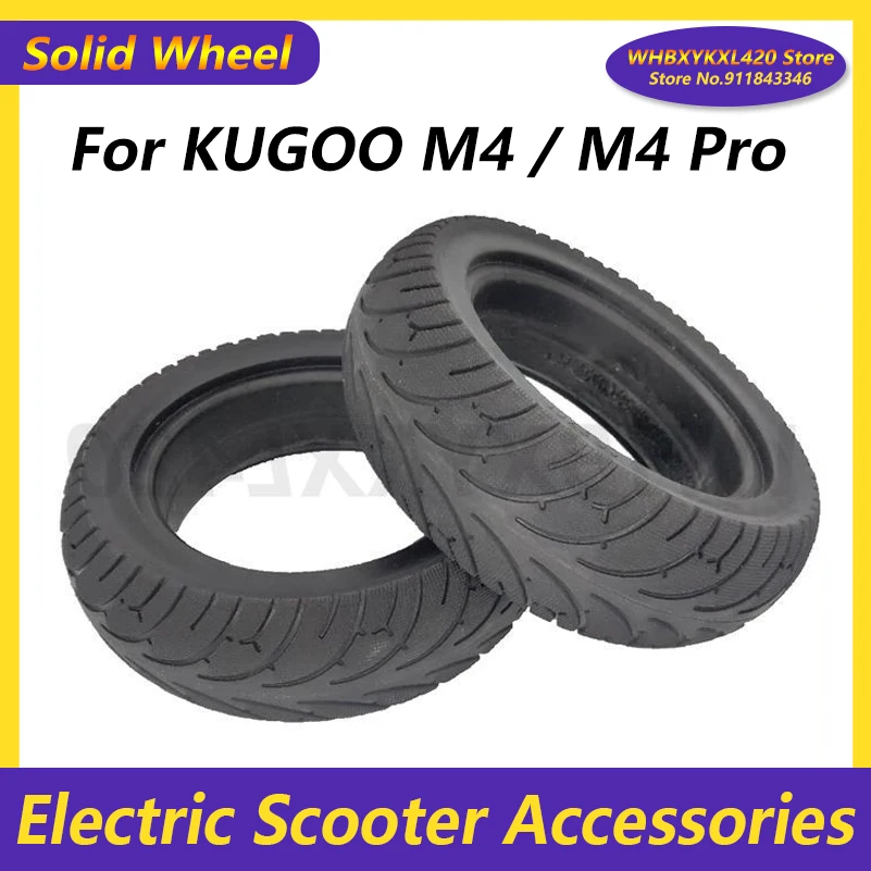 

10X3.00 Solid Tires 10 Inch Electric Scooter Tire for KUGOO M4 / M4 Pro 10x2.50 80/65-6 255X80 Thickened Explosion Proof Tyre