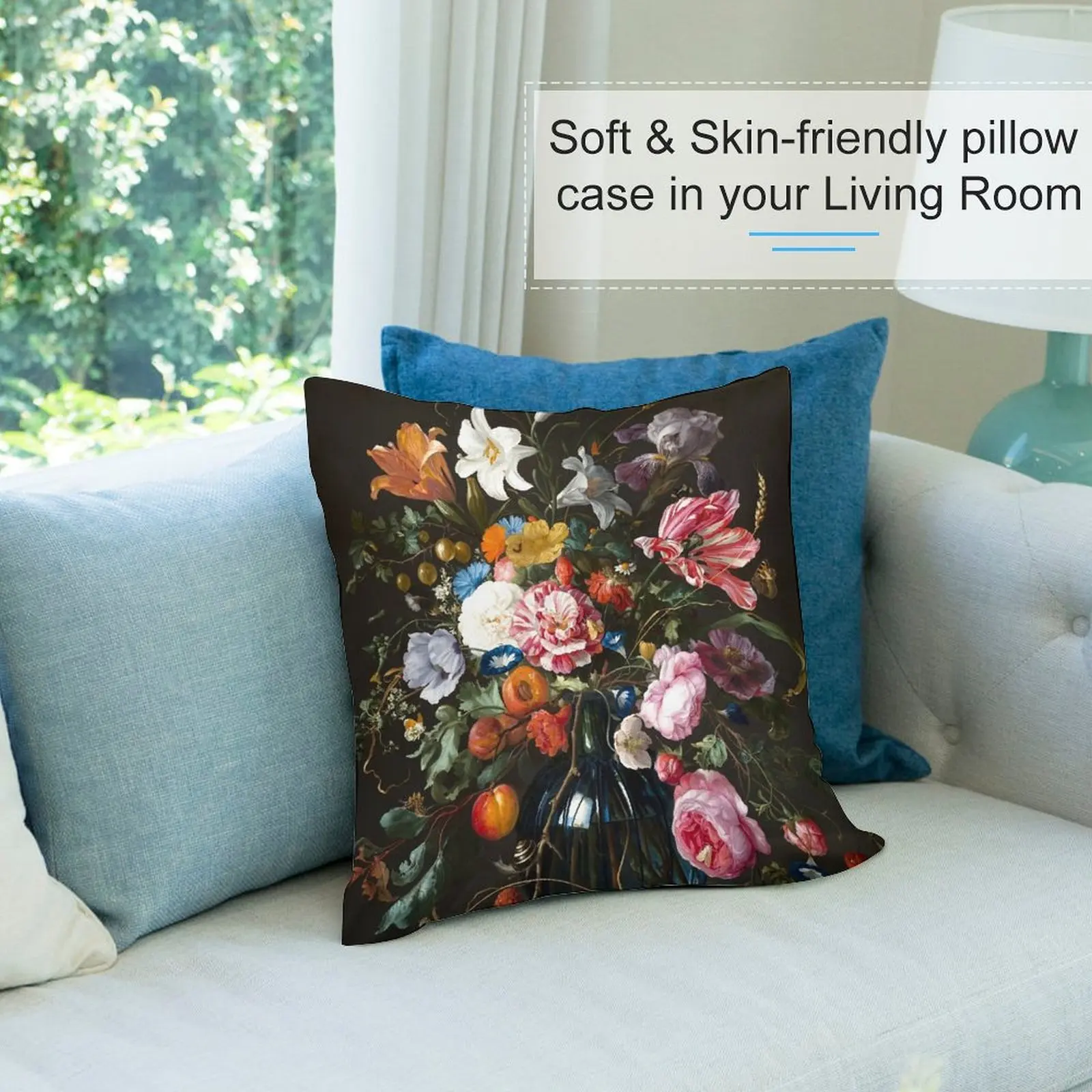 Jan Davidsz. de Heem Натюрморт с цветами декоративные наволочки для диванов подушки