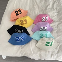 casual all match bucket hat spring sun protection for children boy girl picnic kid cap comfortable sun hat autumn cool baby
