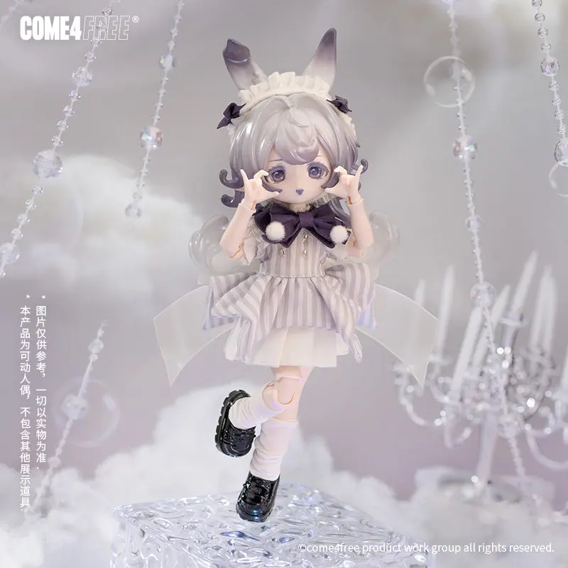Фото COME4FREE Bonnie Limited Edition Подвесная карточка-фигурка BJD V3, альтернативный цвет Raindrop Lila, шарнирная кавайная игрушка, сюрприз-бокс, декор, подарок №2