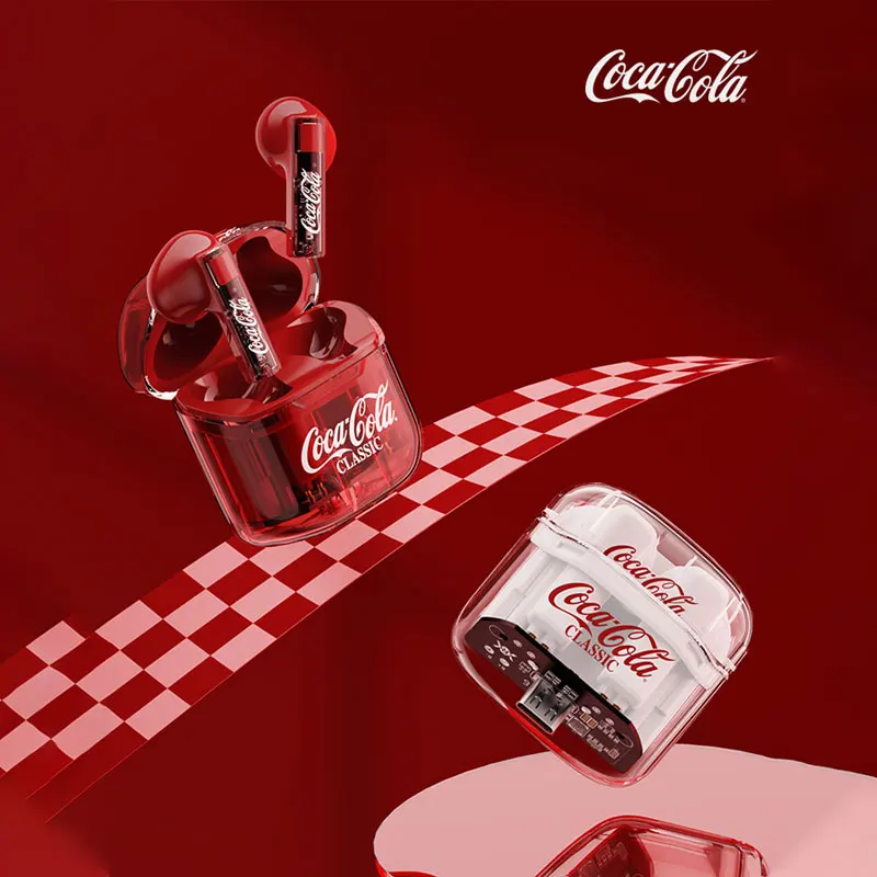 

Coca-Cola Bluetooth Headset Wireless Sports Men'S And Women'S Noise Reduction In Ear Stereo Sports Earphone With Mic For Friend