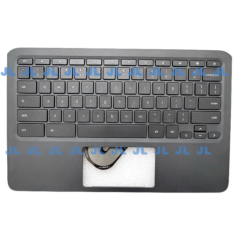 Фото JL Новый верхний чехол с упором для рук и клавиатурой США для HP Chromebook 11A G6 EE L92224-001 №1